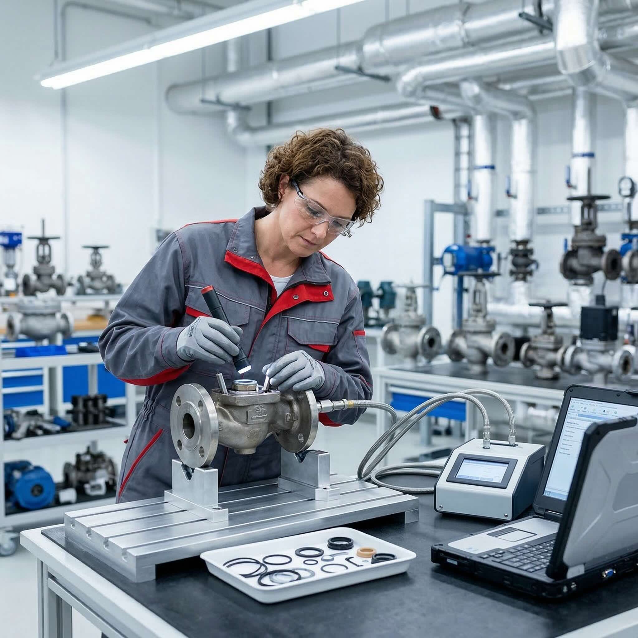 Valve Service and Leak Test